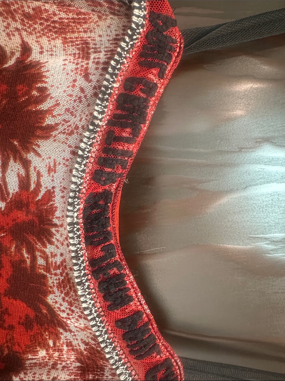 Vintage SS 2000 Jean Paul Gaultier Hiva Oa Palm Tree Mesh Maxi Dress Authentic - Picture 7 of 9